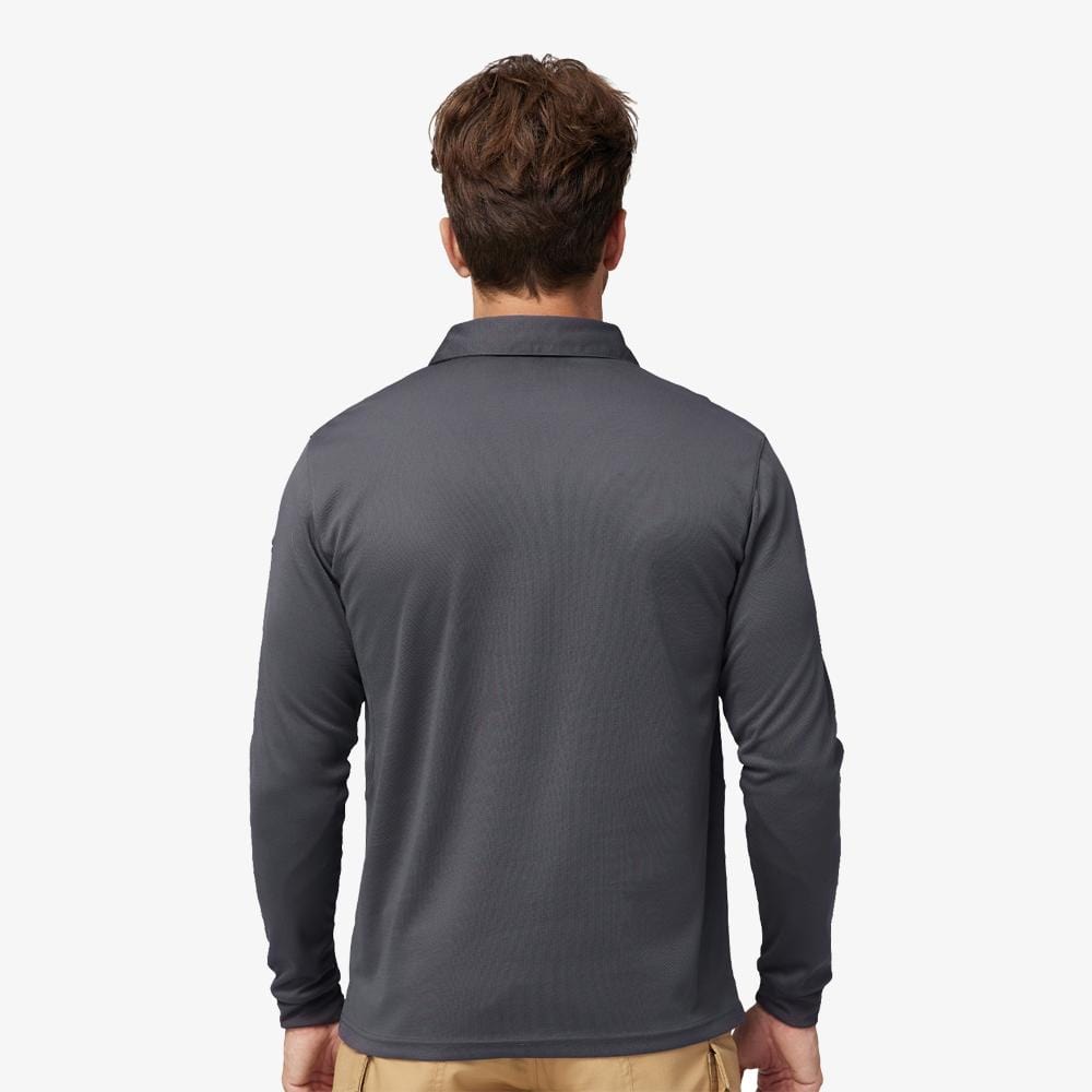 MIER Men’s Outdoor Tactical Long Sleeve Polo Shirts  Men Polo