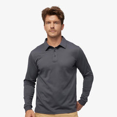 Men's Polo Shirts Quick Dry Shirts & Polos S / Grey / Long sleeve MIER
