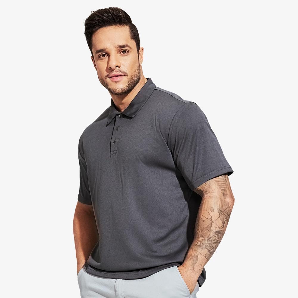 MIER Men Quick Dry Polo Shirts Casual Collared Shirts