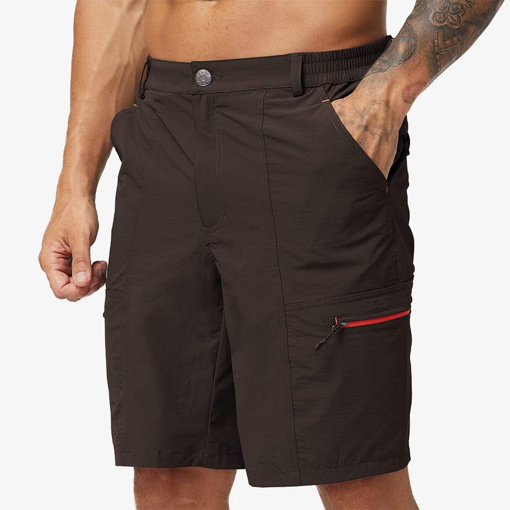 MIER Men's Hiking Cargo Shorts Quick Dry Outdoor Nylon Short