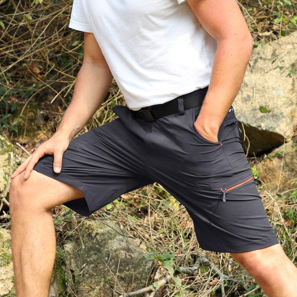 MIER Men's Hiking Cargo Shorts Quick Dry Outdoor Nylon Short