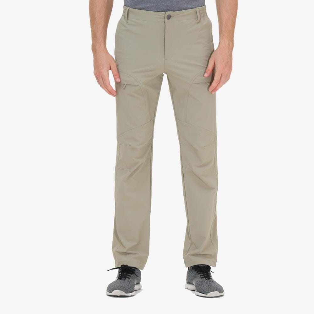 Men's Hiking Pants Ripstop Nylon Stretchy Cargo Pants - Rock Grey / 30
