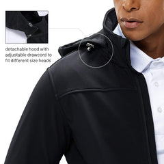 Men Softshell Windproof Water Resistant Jacket with Pockets jackets MIER