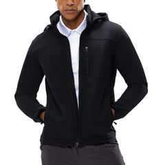 Men Softshell Windproof Water Resistant Jacket with Pockets jackets MIER
