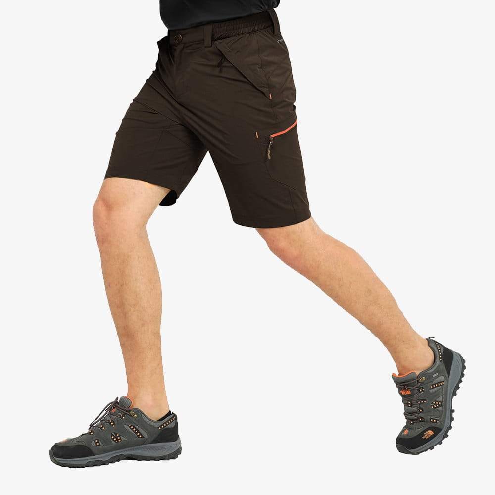 Men Stretch Hiking Short Quick Dry Nylon Cargo Shorts Hiking Shorts Brown / 30 MIER