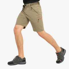 Men Stretch Hiking Short Quick Dry Nylon Cargo Shorts Hiking Shorts Khaki / 30 MIER