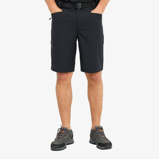 Men Stretch Hiking Shorts Quick Dry Nylon Cargo Short Hiking Shorts Black / 30 MIER