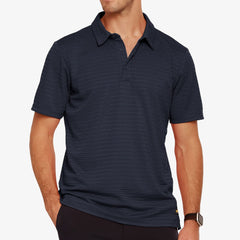 Men Striped Polo Shirts Quick Dry Casual Golf Collared Shirt Men Polo MIER