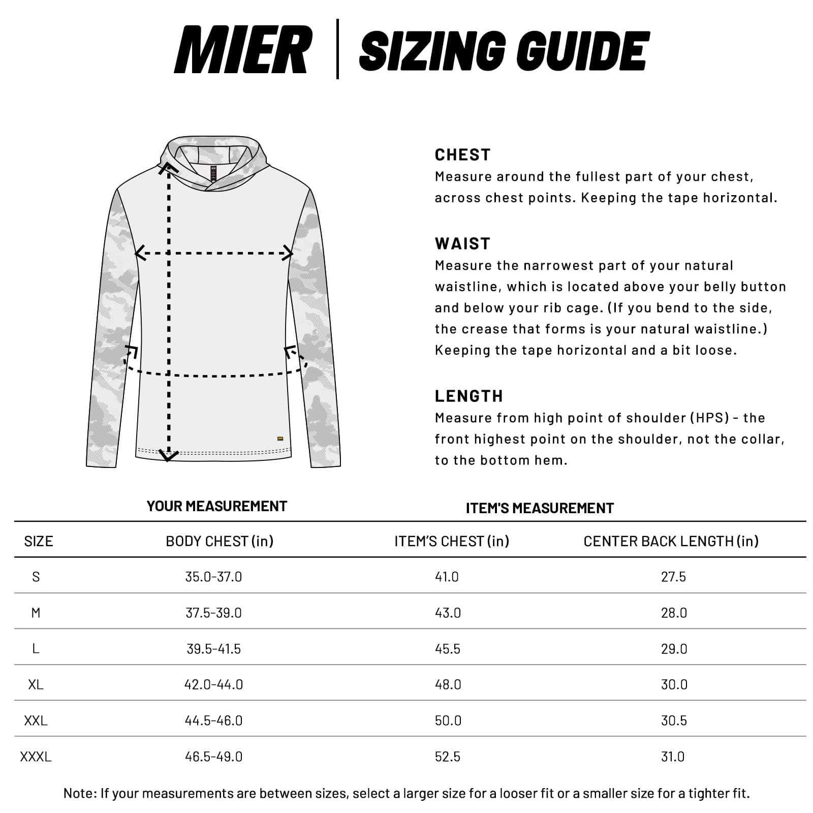 MIER Men's Camouflage-Sleeve Long-Sleeve Performance Hoodie Men's T-Shirts