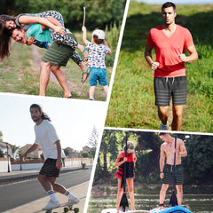 Men Workout Running Shorts Lightweight 5 Inches Shorts with Pockets Men's Shorts MIER