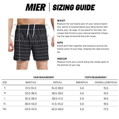 Men Workout Running Shorts Lightweight 5 Inches Shorts with Pockets Men's Shorts MIER