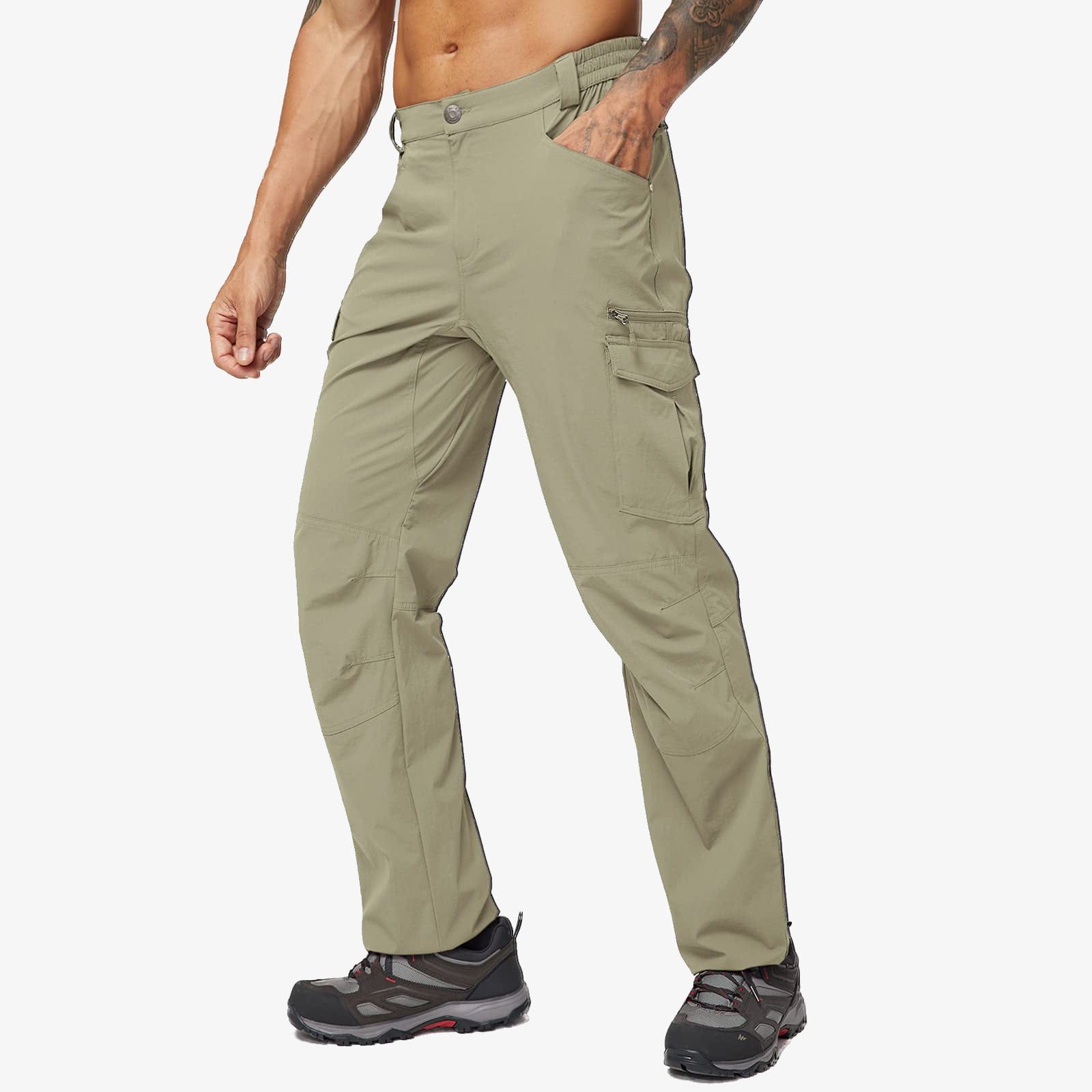 FREE SOLDIER Hiking Pants for Men Quick Dry Cargo Pants Outdoor