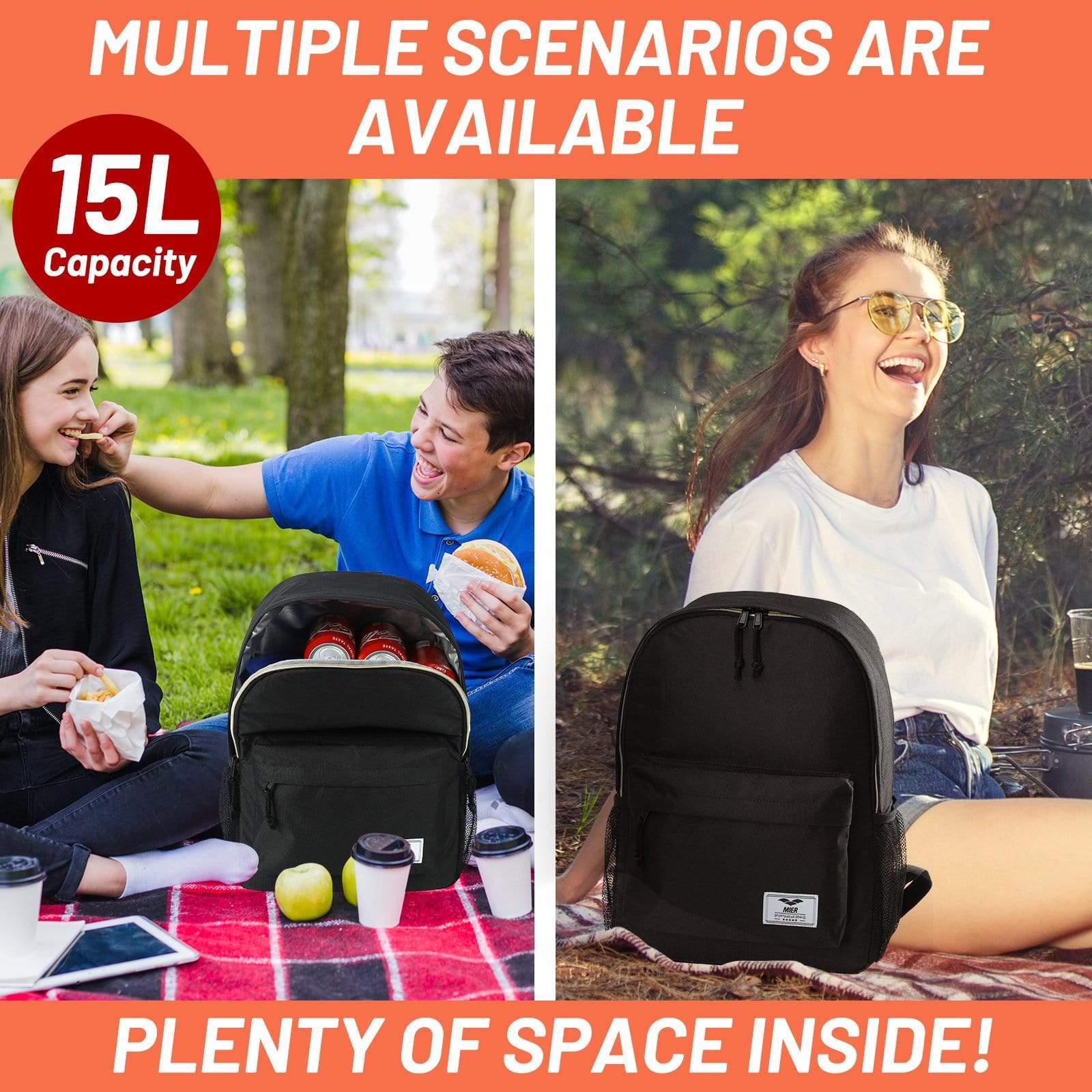 Small insulated deals backpack cooler