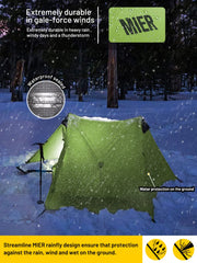 MIER Lanshan 2 Person Ultralight Backpacking Tent Camping Pole Tent Tent MIER LANSHAN