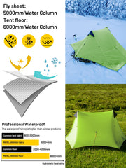 MIER Lanshan 2 Person Ultralight Backpacking Tent Camping Pole Tent Tent MIER LANSHAN