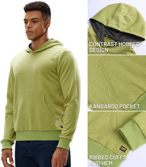 MIER Men's Hooded Sweatshirt Terry Fleece Hoodie Pullover MIERSPORTS