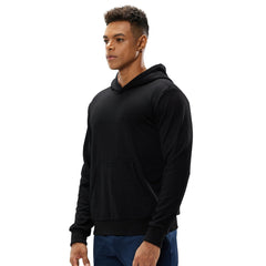 MIER Men's Hooded Sweatshirt Terry Fleece Hoodie Pullover S / Black MIERSPORTS