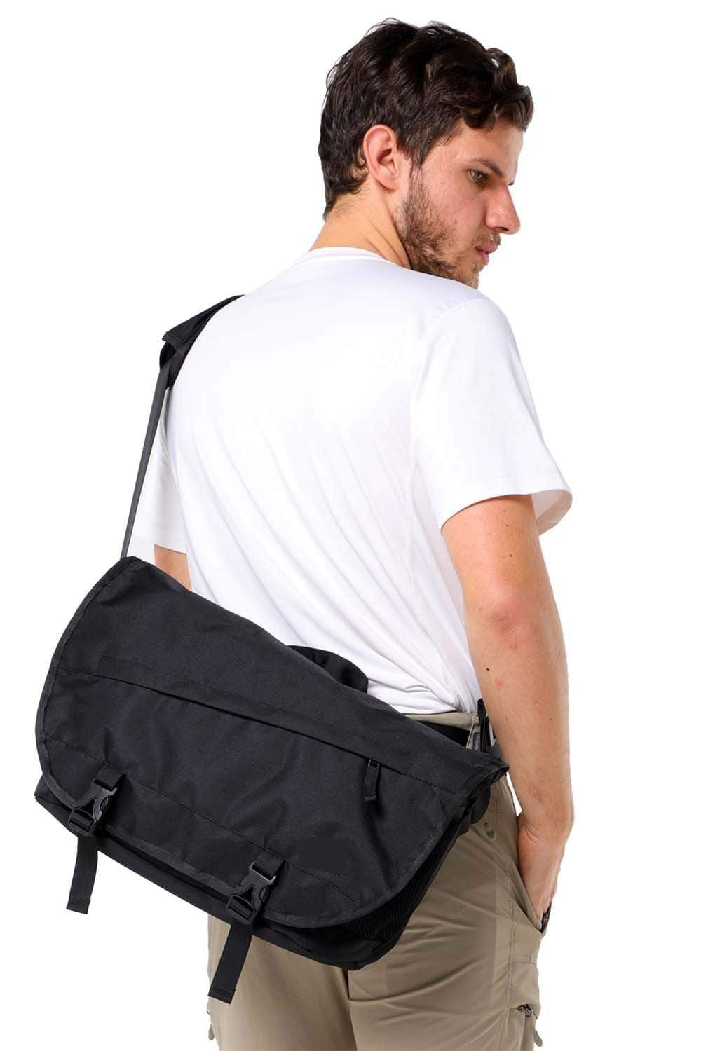 MIERSPORT Nylon Messenger Bag Men School Satchel Shoulder Bag