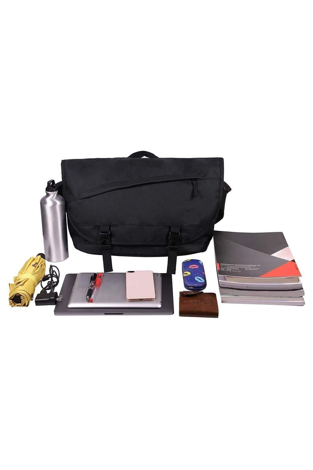 MIERSPORT Nylon Laptop Messenger Bag Multiple Pockets