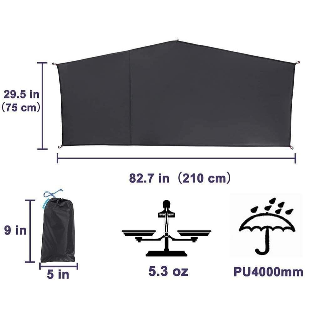 MIER Tent Footprint for 1/2 Person Tent  Waterproof Camping Tarp Footprint MIER