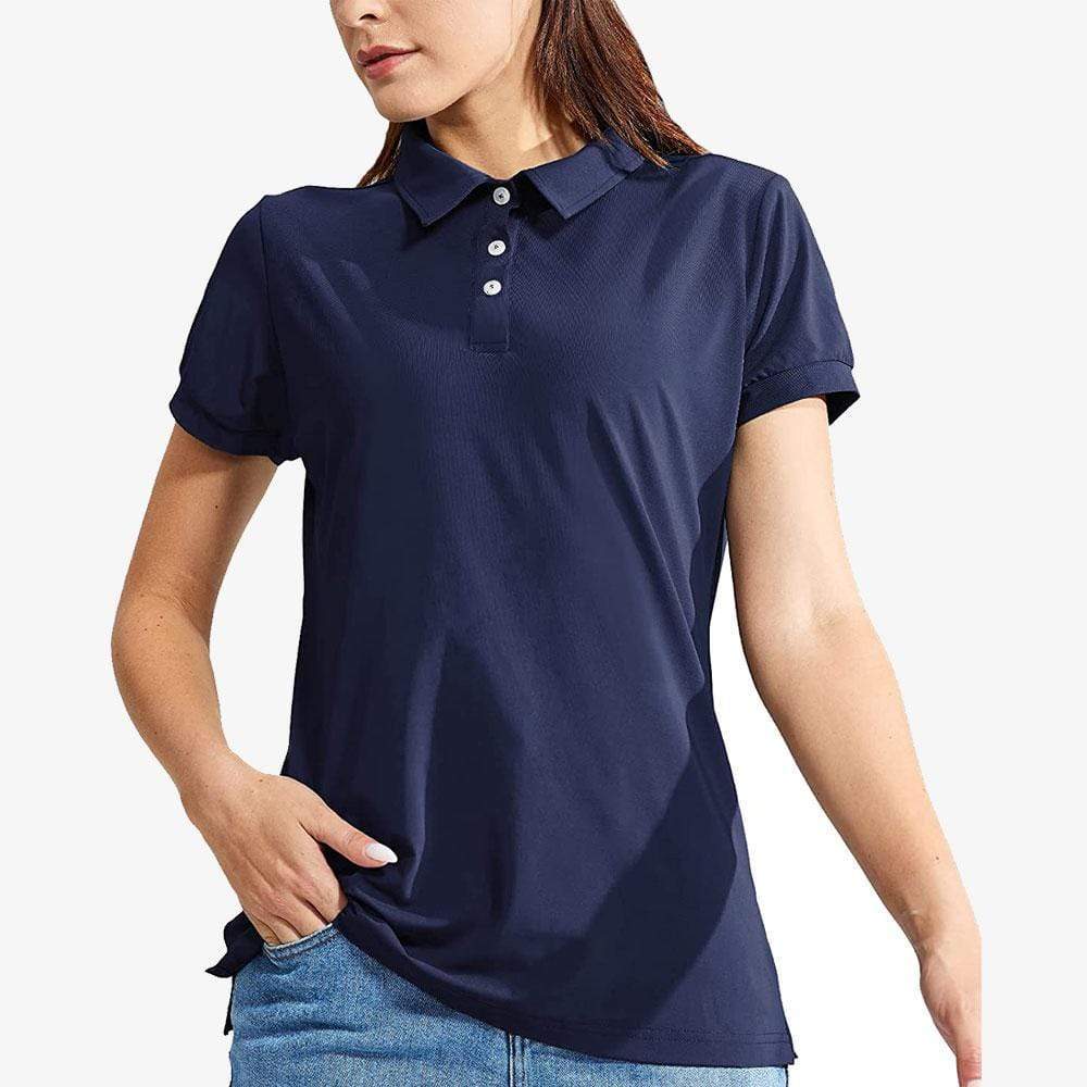 MIER Women's Golf Polo Shirts Short Sleeve Dry Fit Athletic Shirts Navy / XL MIERSPORTS