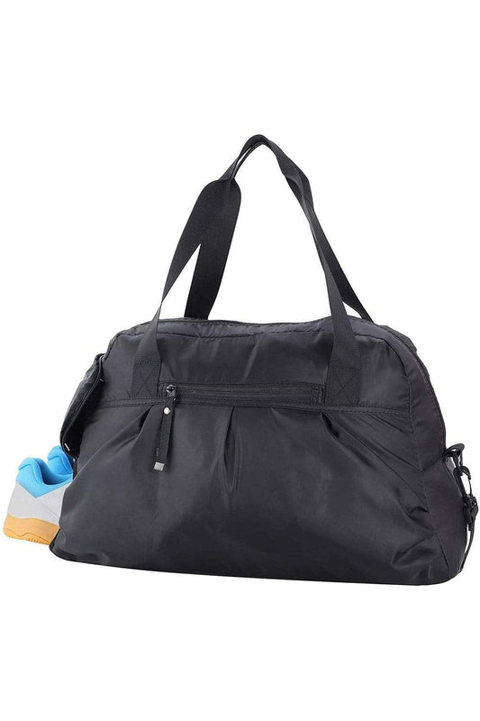 MIER Sac de sport pour femme avec compartiment à chaussures Sac de voyage fourre-tout, 20 pouces, Noir