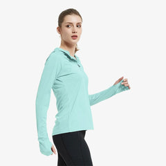 MIER Women's Running Pullover Hoodie, Sun Protection Shirts MIER