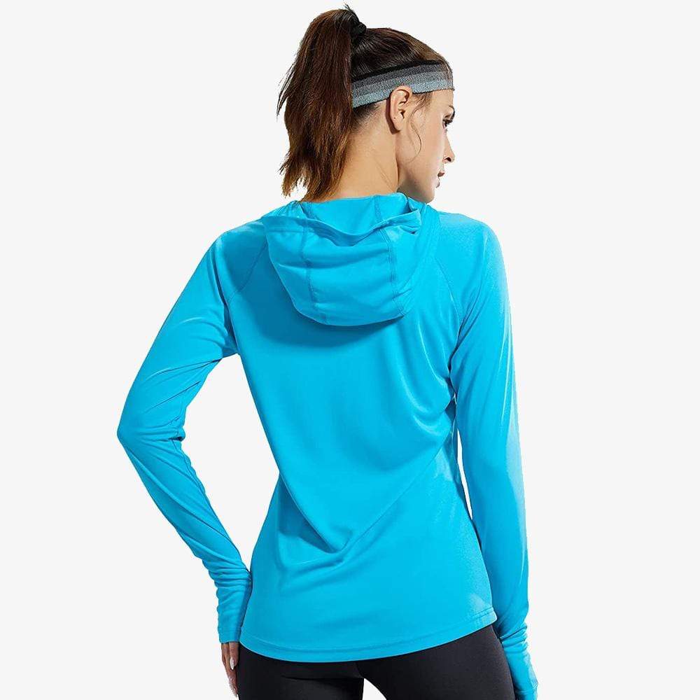 MIER Women's Running Pullover Hoodie, Sun Protection Shirts MIER