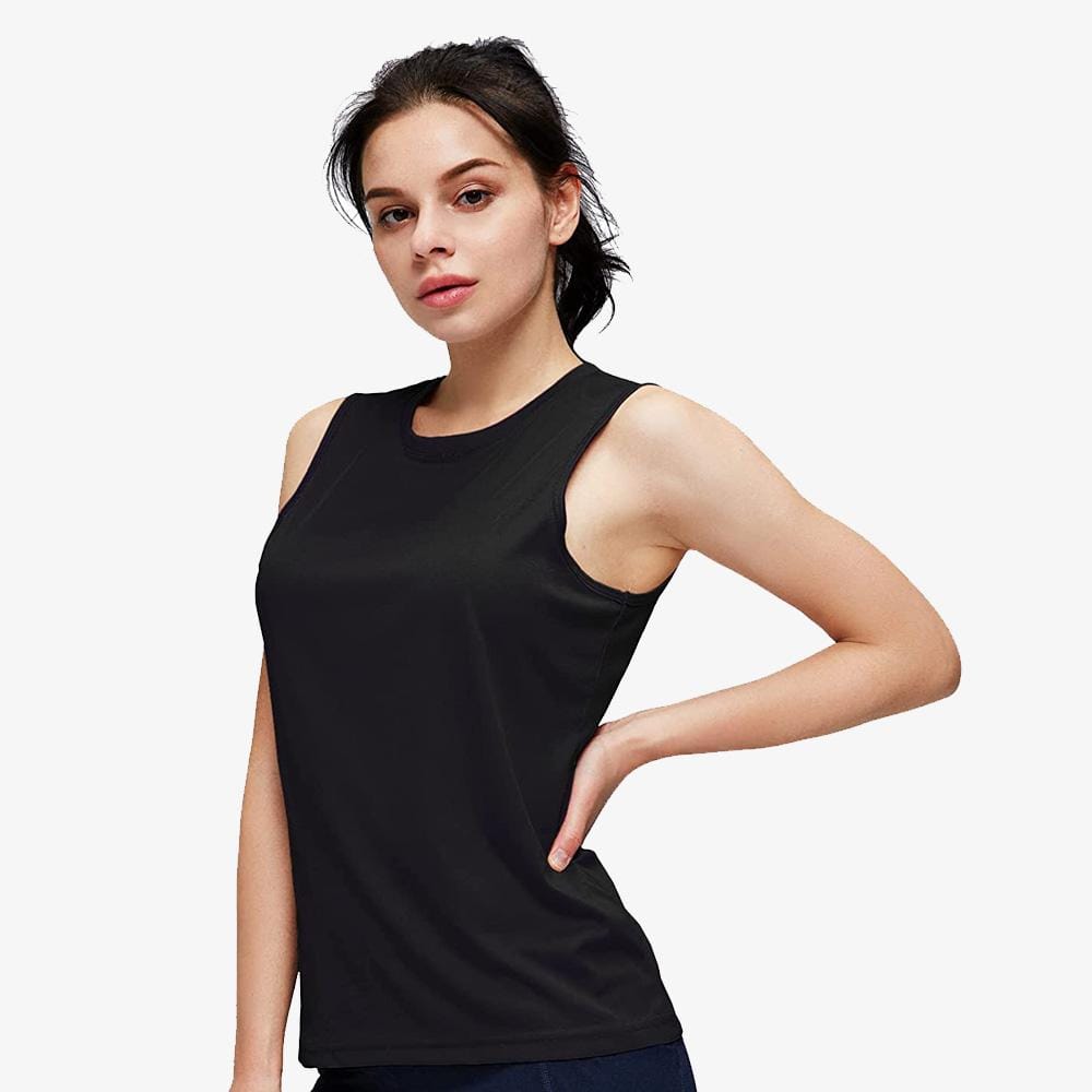 MIER Women Workout Sleeves Tanks Tops Tank top Black / S MIER