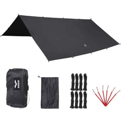 Outdoor Ultralight Waterproof Sturdy Tent Tarp for Multiple Uses tent L10.5 x 10 ft / Grey MIER