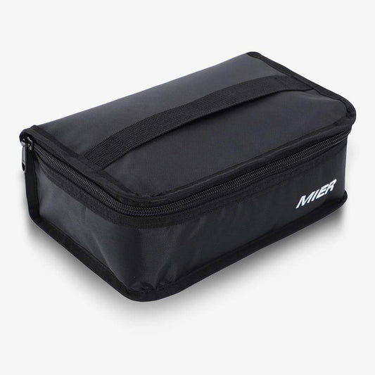 Portable Thermal Bag Mini Lunch Bag for Kids Cooler Bag Black MIER