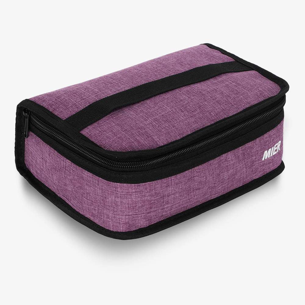 Portable Thermal Bag Mini Lunch Bag for Kids Cooler Bag Purple MIER