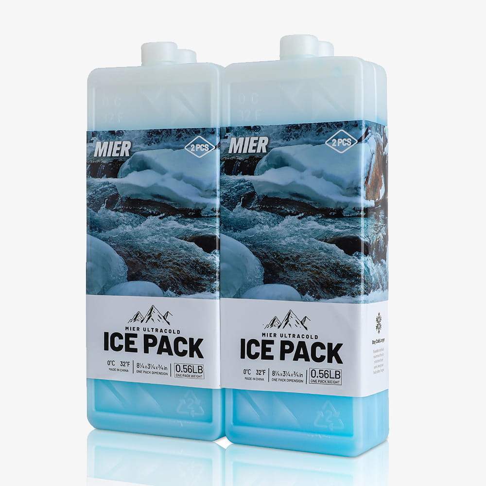 MIER Reusable Ice Pack Long-Lasting Cooler Freezer Packs