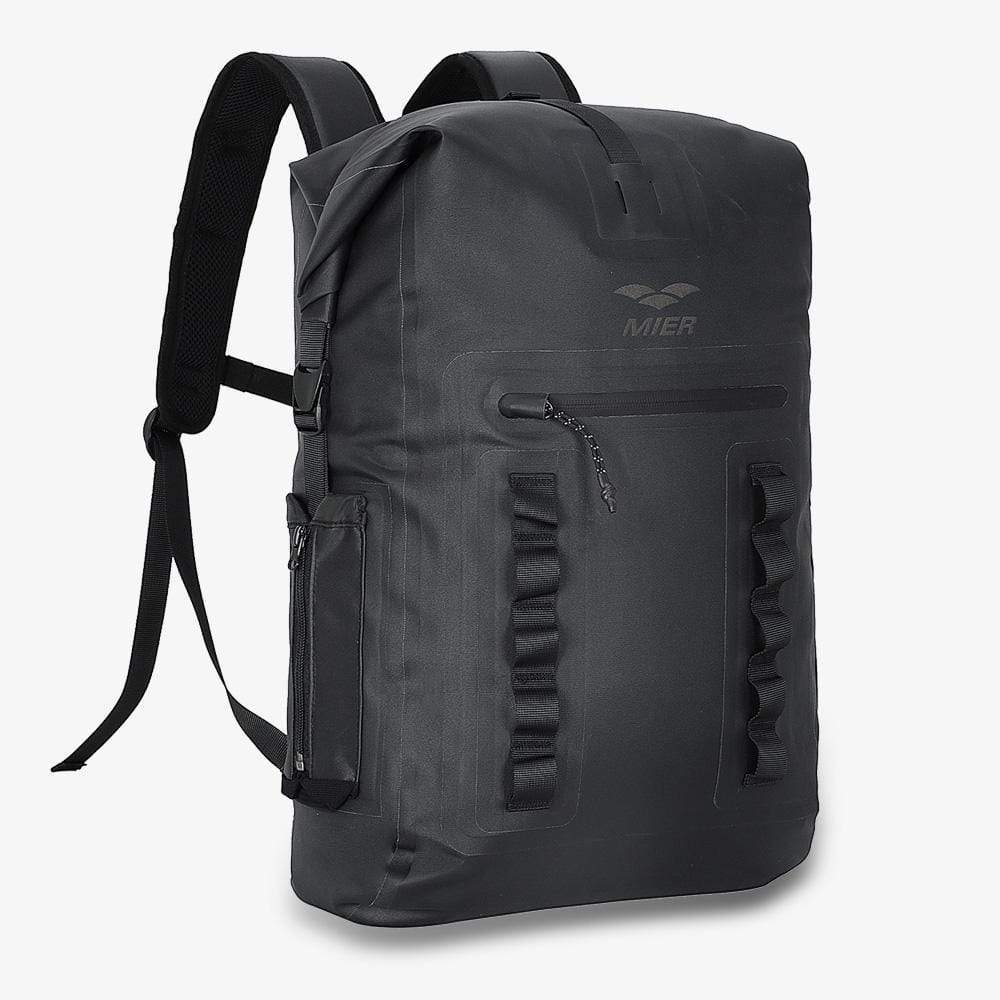 Waterproof Backpack Sack Roll-Top Closure Dry Bag, Black