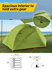Ultralight 4 Person Backpacking Tent 4 Season Camping Tents Camping Tent MIER