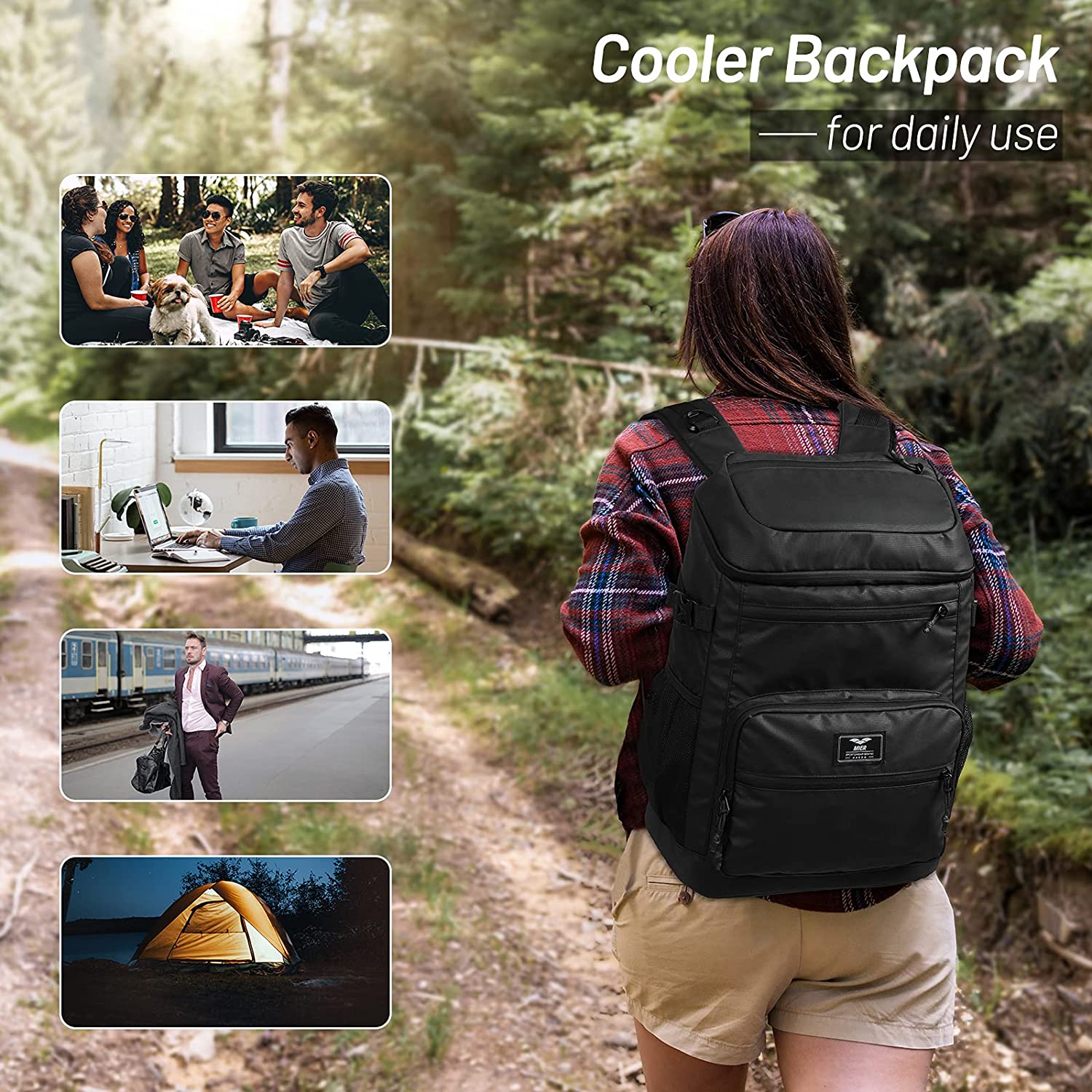 Waterproof Backpack Cooler Insulated Soft Cooler Pack Backpack Cooler MIER