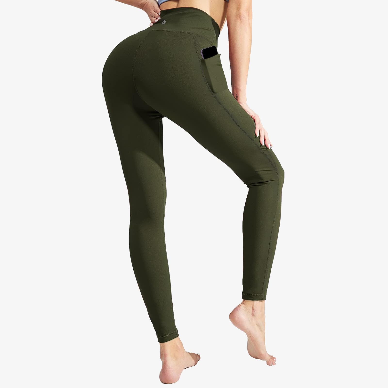 Womens Yoga Leggings High Waist Comfy Fit Stretch Long Trousers Solid Color  Athletic Running Exercise Womens Tights (X-Small, Wine) 