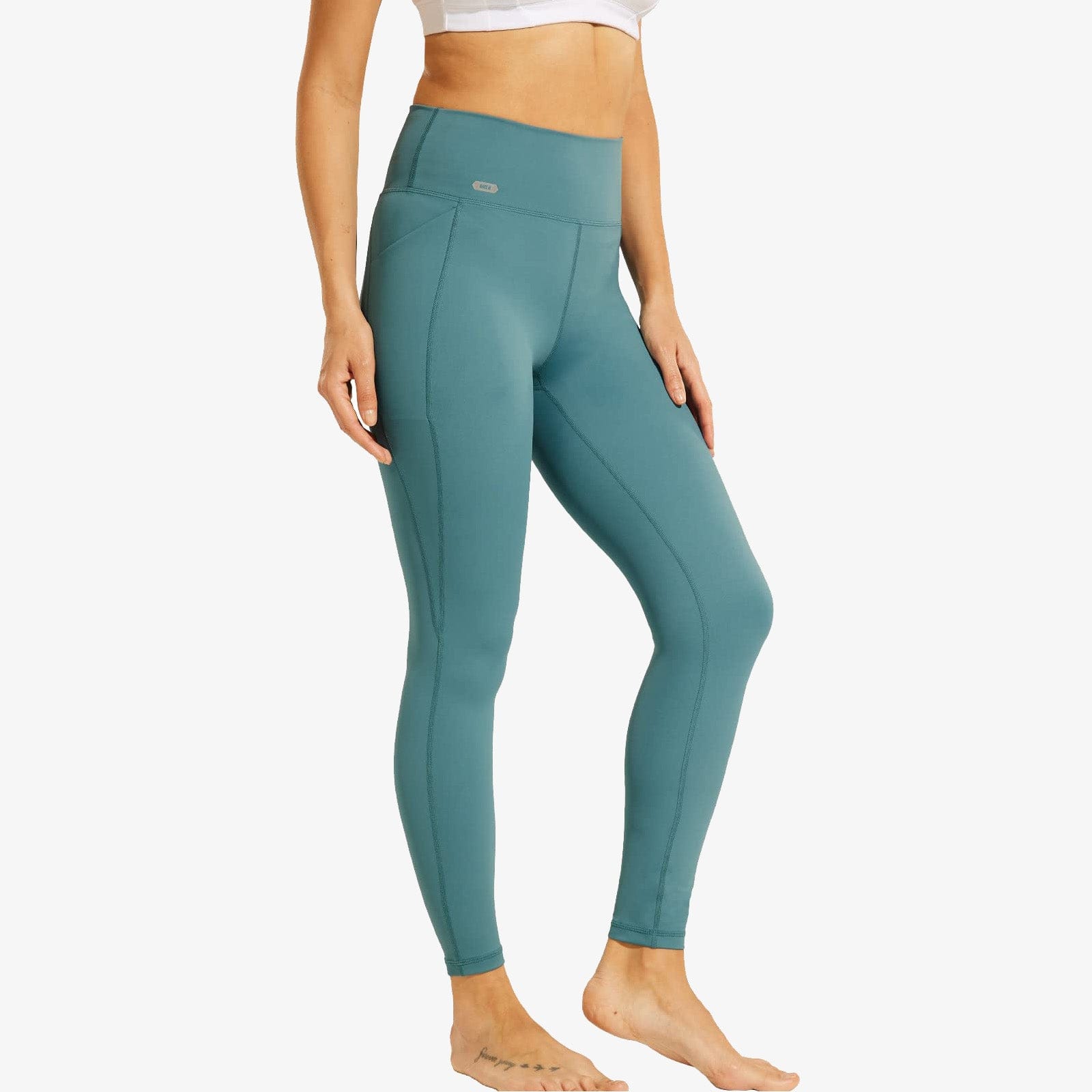 Women High Waist Workout Yoga Pants Athletic Legging with Pockets Women Yoga Pants Teal / S MIER