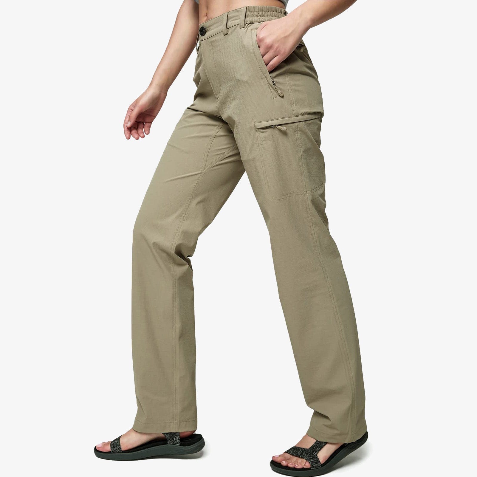 Zip-off Techno Pants - Safari Green