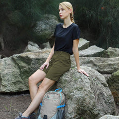 Women Quick Dry Stretchy Hiking Cargo Shorts with 5 Pockets Hiking Shorts MIER