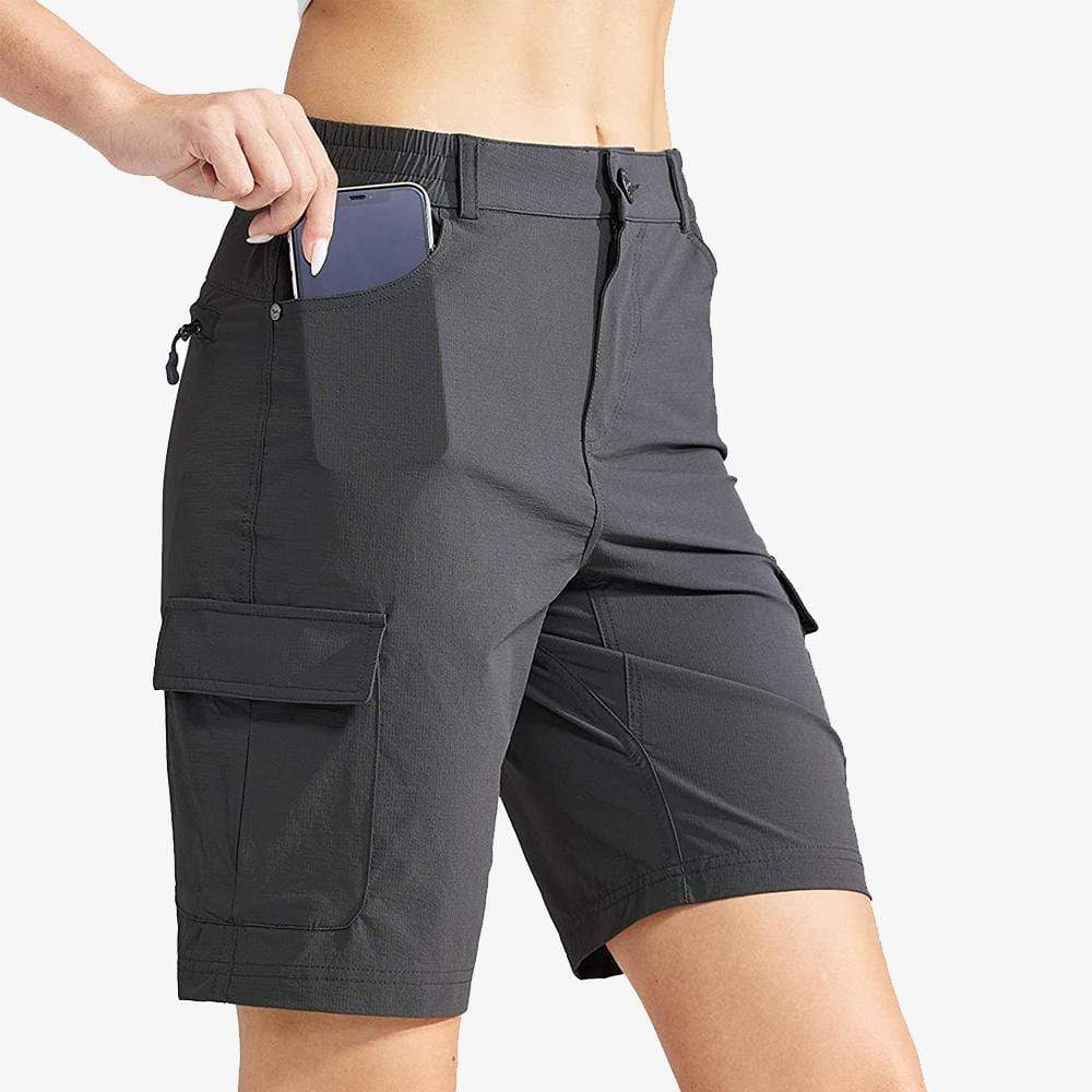 Women's Echo Taiga Lightweight Hiking Shorts SHORTS 2 / Graphite Grey MIER