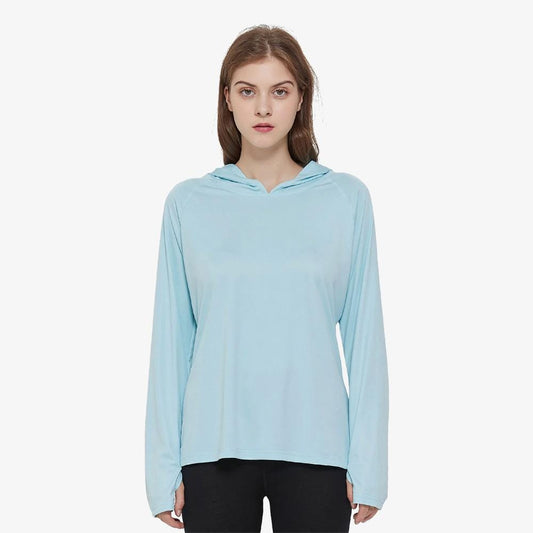 Women's Long Sleeve Sun Protection T-Shirt Yoga Blue / S MIER