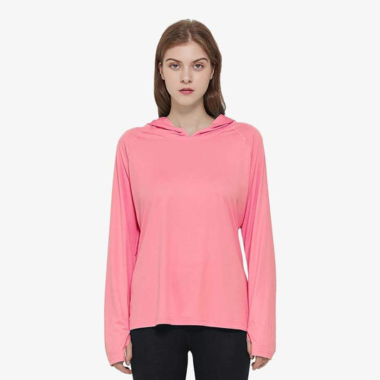 Women's Long Sleeve Sun Protection T-Shirt Yoga Pink / S MIER