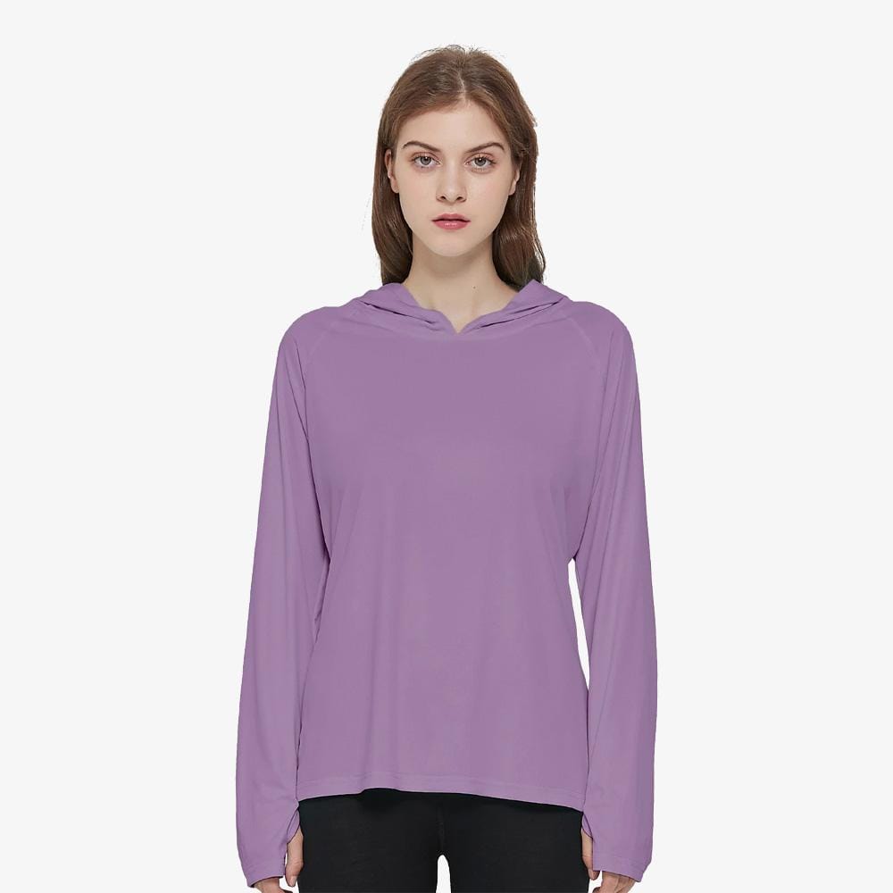 Women's Long Sleeve Sun Protection T-Shirt Yoga Purple / S MIER