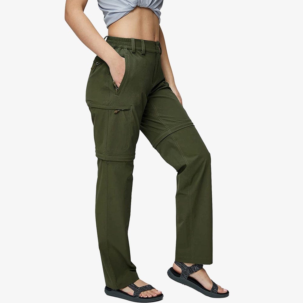 Wide cargo trousers  Olive green  Ladies  HM IN