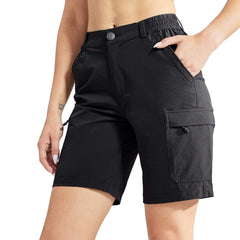Women's Tek-Trek Breathable Outdoor Hiking Shorts SHORTS 2 / Black MIER