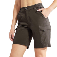 Women's Tek-Trek Breathable Outdoor Hiking Shorts SHORTS 2 / Brown MIER