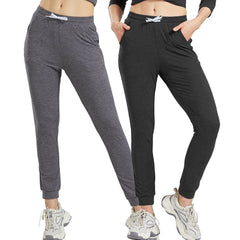 Women's Ultra-soft Workout Sweatpants Joggers with Pockets Women's Train & Active Pants Black Charcoal / S MIER