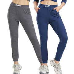 Women's Ultra-soft Workout Sweatpants Joggers with Pockets Women's Train & Active Pants Charcoal Navy / S MIER
