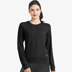 Women Ultra Soft T-shirts Stretch Athletic Crew Neck Tees Women Active Shirt Black / S MIER